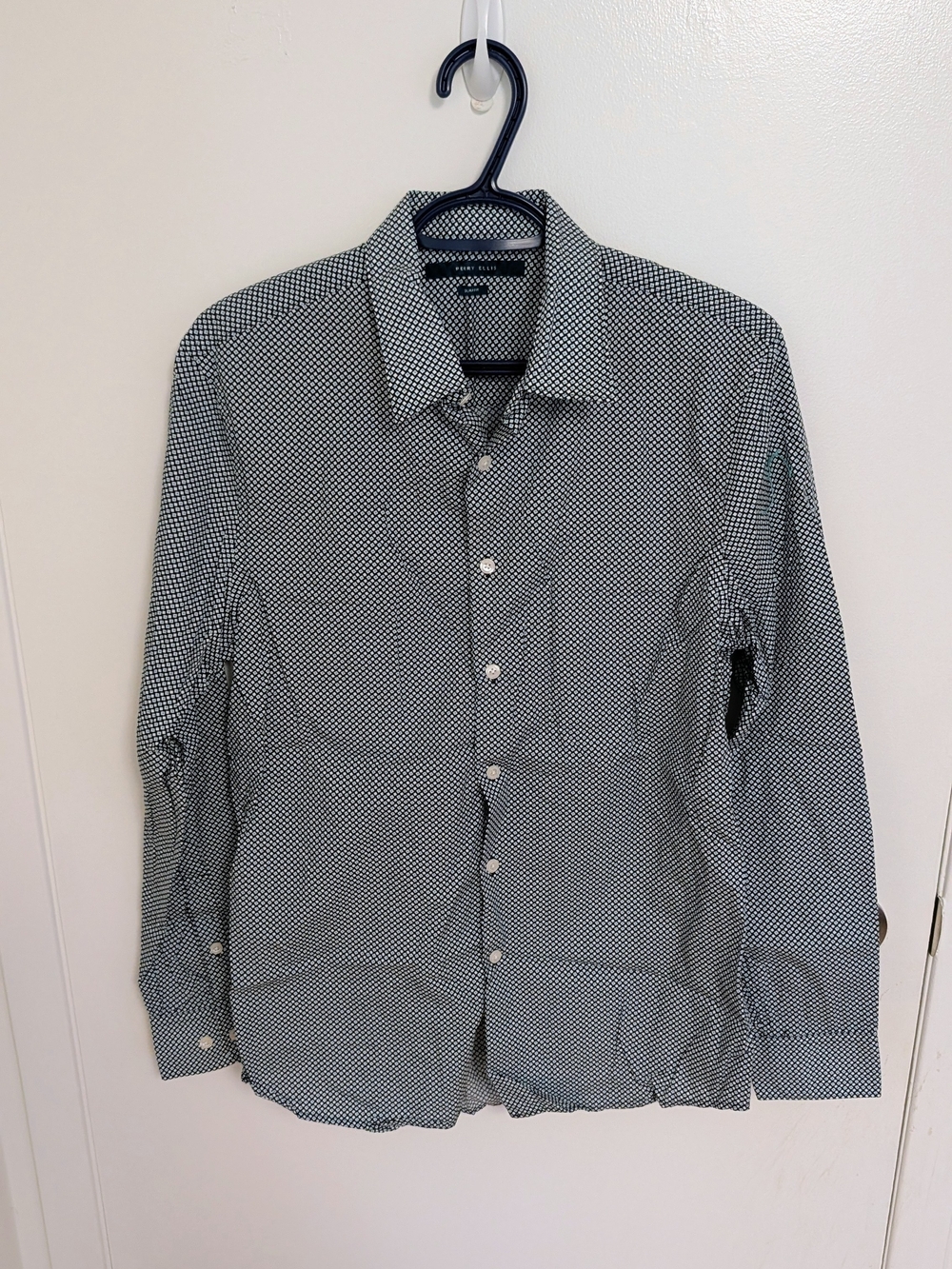Perry Ellis Men's Slim Fit Long Sleeve Shirt - Men's Medium
